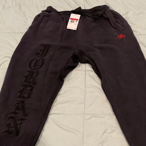 NWT Mens Nike Jordan Awake Sweatpants Standard Fit Cotton $150 FQ5445-010 NEW - Picture 1 of 11